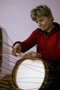 The process of weaving a wicker tray