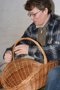 The weaving of a fireplace basket